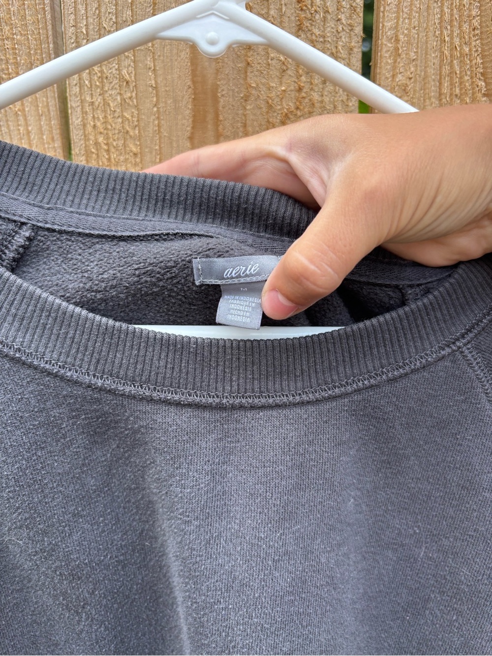 Aerie Charcoal Oversized Sweater - Picture 3 of 3